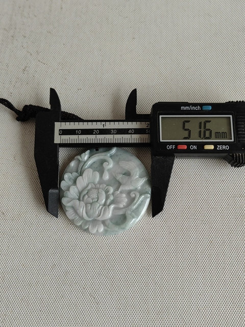 古玩玉器天然翡翠雕“花鳥牌”拍賣，當前價格398元