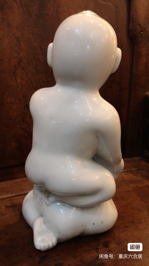 古玩陶瓷童子塑像真品鑒賞圖