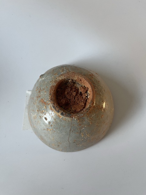 古玩陶瓷明代青瓷碗拍賣,當前價格10元