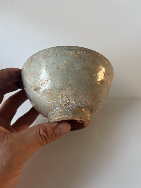 古玩陶瓷明代青瓷碗拍賣,當前價格10元
