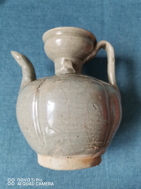 古玩陶瓷青白釉執壺真品鑒賞圖