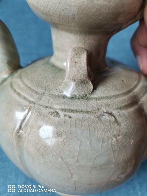 古玩陶瓷青白釉執壺真品鑒賞圖