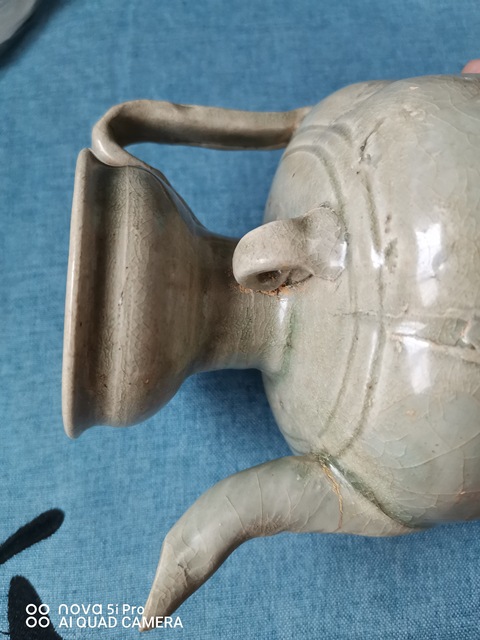 古玩陶瓷青白釉執壺真品鑒賞圖
