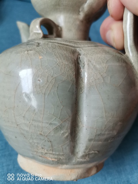 古玩陶瓷青白釉執壺真品鑒賞圖