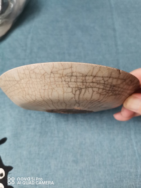 古玩陶瓷哥釉水洗真品鑒賞圖