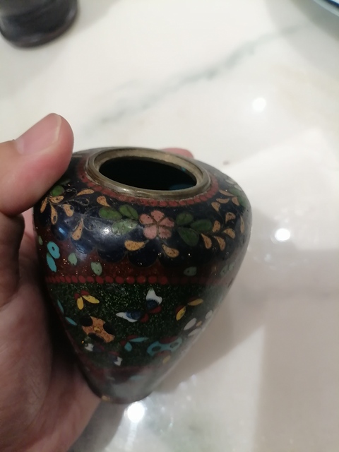 古玩銅器罐子真品鑒賞圖