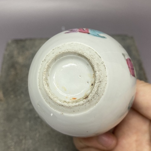 古玩陶瓷清同治·三娘教子·粉彩水盂拍賣,當前價格7600元