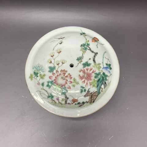 古玩陶瓷晚清富貴萬代粉彩四系疊盒真品鑒賞圖