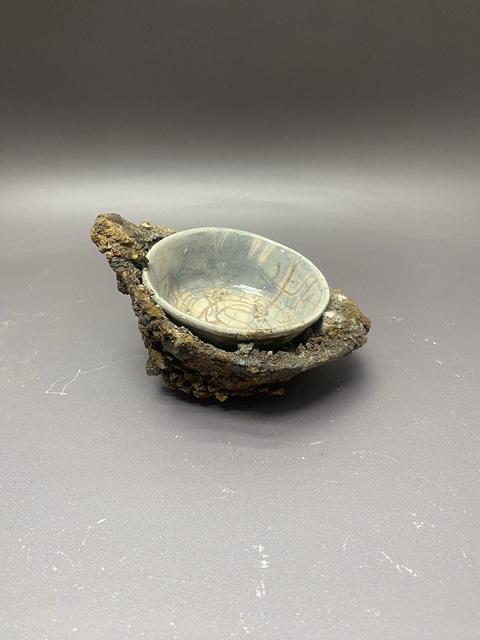 古玩陶瓷金元磁州窯址白釉杯真品鑒賞圖