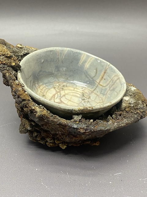 古玩陶瓷金元磁州窯址白釉杯真品鑒賞圖