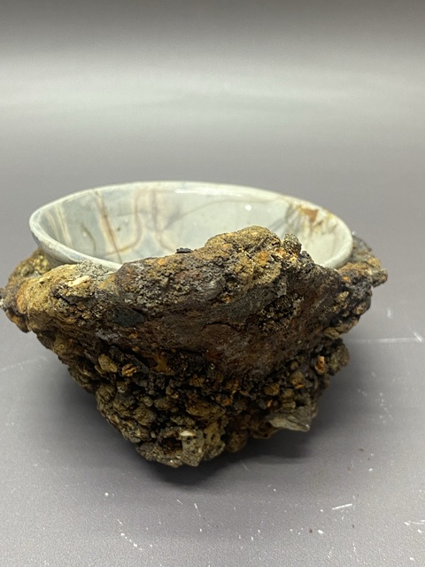 古玩陶瓷金元磁州窯址白釉杯真品鑒賞圖