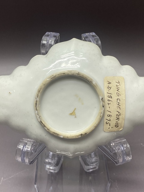 古玩陶瓷無雙譜粉彩盤真品鑒賞圖