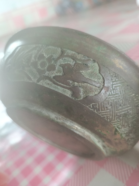 古玩銅器銅碗真品鑒賞圖