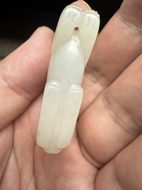 古玩玉器和田玉熊真品鑒賞圖