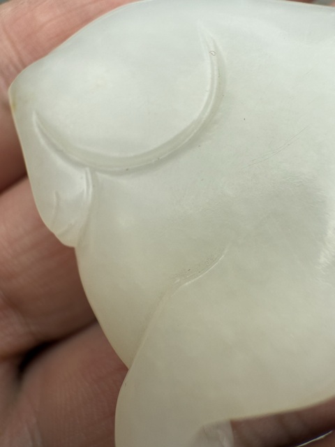 古玩玉器和田玉熊真品鑒賞圖