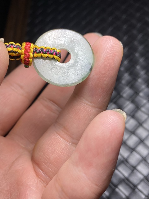 古玩玉器清代天然翡翠“平安扣”拍賣，當(dāng)前價格588元