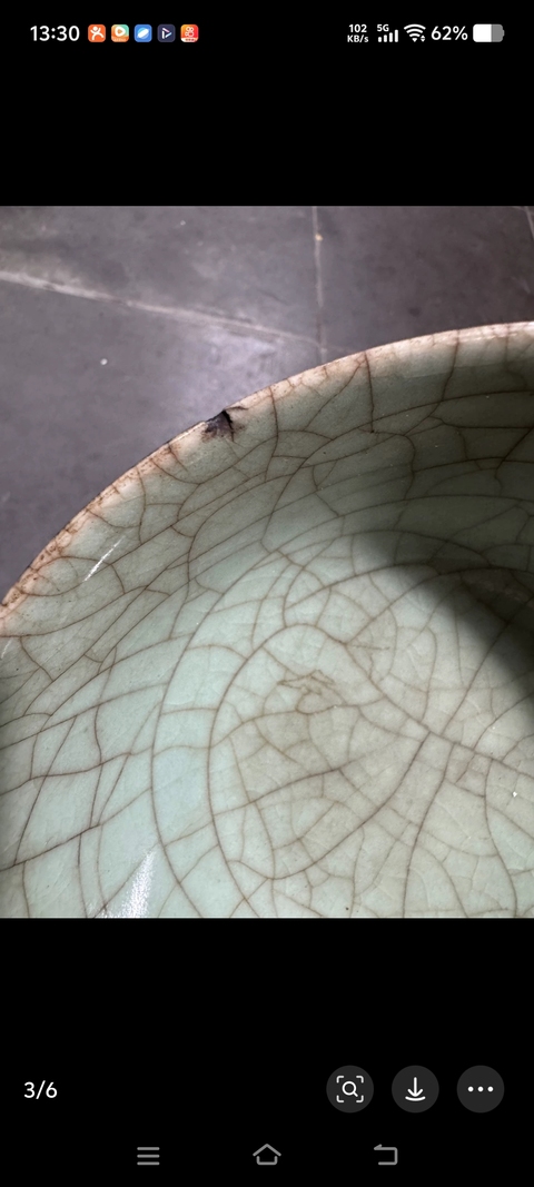 古玩陶瓷龍泉青瓷茶碗真品鑒賞圖