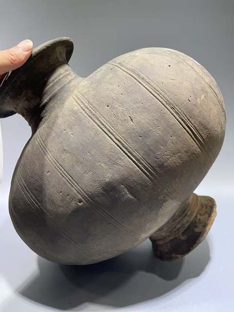 古玩陶瓷秦·鴨蛋真品鑒賞圖