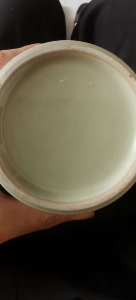 古玩陶瓷文字蓋罐真品鑒賞圖