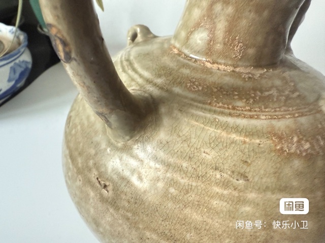 古玩陶瓷越窯系青瓷雞首壺，注意品相拍賣，當前價格12000元