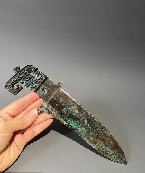 古玩銅器青銅戈真品鑒賞圖
