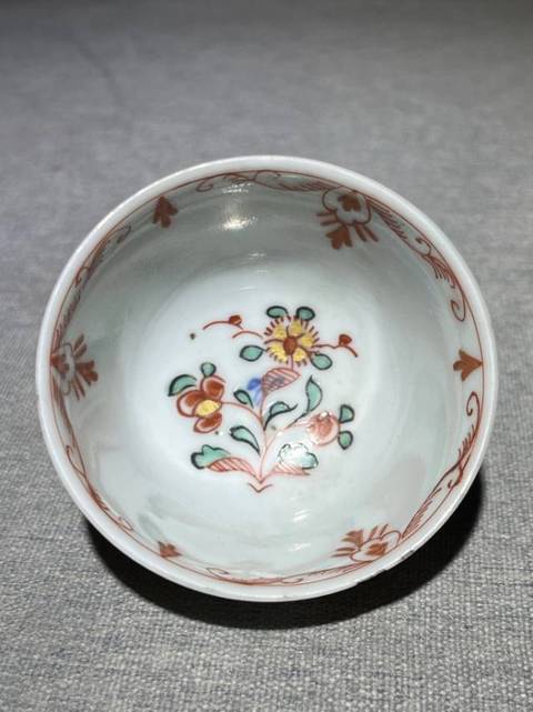 古玩陶瓷青花五彩杯真品鑒賞圖