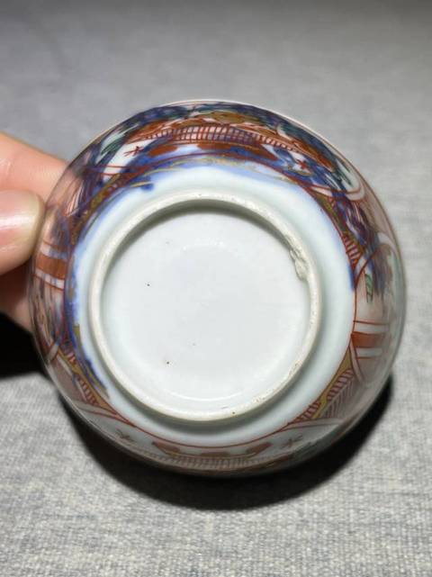 古玩陶瓷青花五彩杯真品鑒賞圖