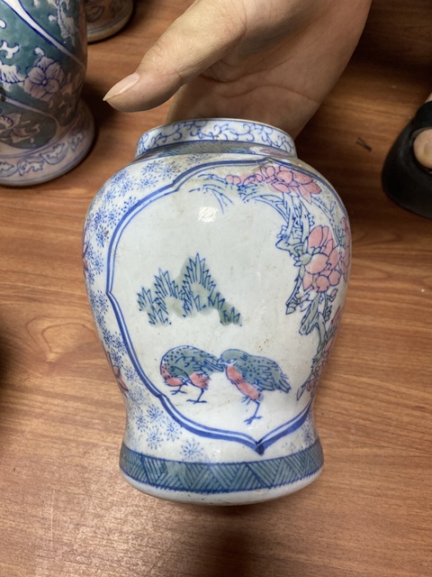 古玩陶瓷花鳥紋將軍罐真品鑒賞圖