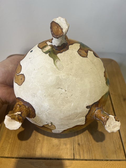 古玩陶瓷唐·三彩掛藍(lán)三足爐拍賣,當(dāng)前價(jià)格69800元