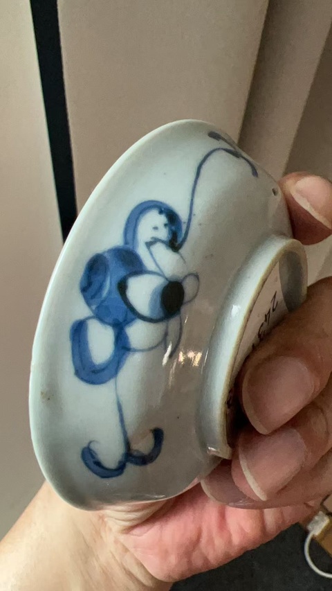 古玩陶瓷龍紋青花盤真品鑒賞圖