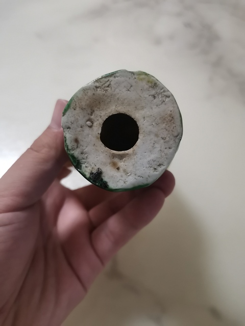 古玩陶瓷素三彩大吉大利造像拍賣，當前價格1200元