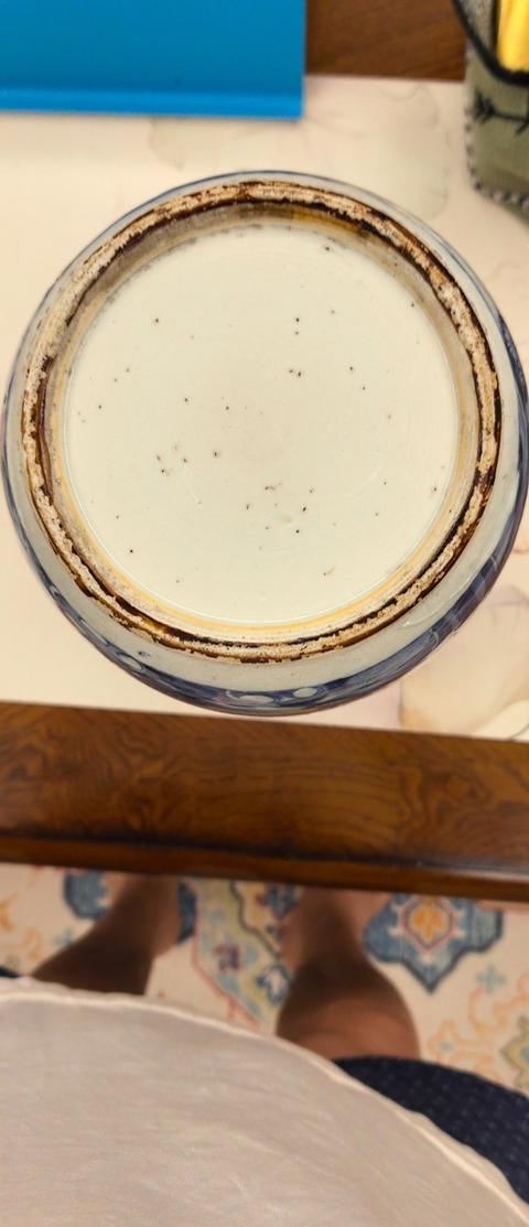 古玩陶瓷八仙圖青花瓶真品鑒賞圖