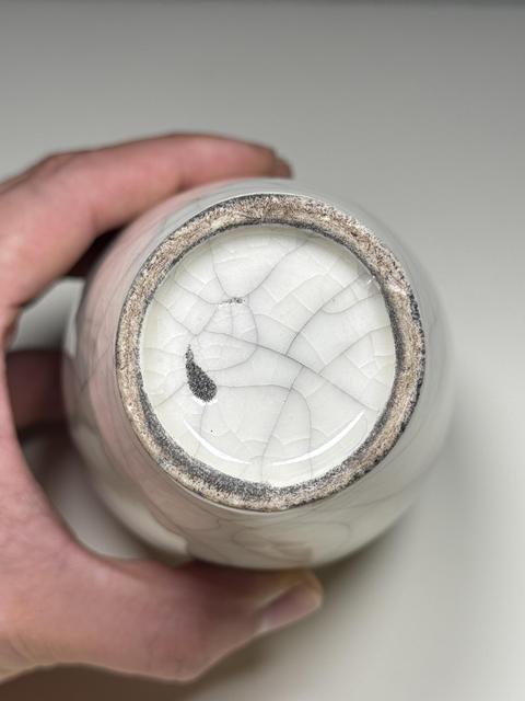 古玩陶瓷清中期 仿定窯瓶真品鑒賞圖