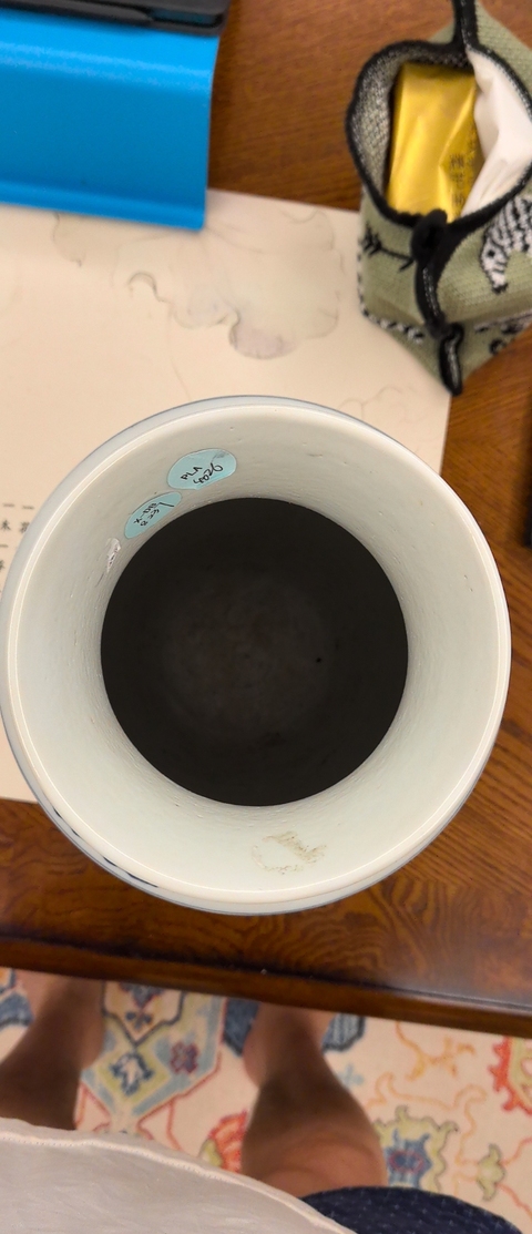 古玩陶瓷青花八仙人物紋棒槌瓶圖片太模糊真品鑒賞圖