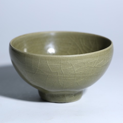 古玩陶瓷南宋-元代龍泉窯青釉小盞真品鑒賞圖