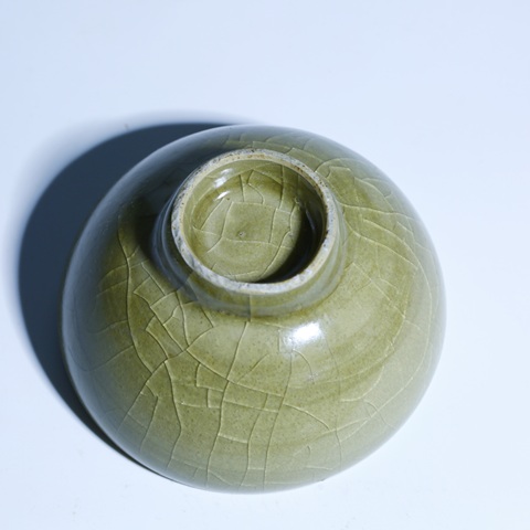 古玩陶瓷南宋-元代龍泉窯青釉小盞真品鑒賞圖