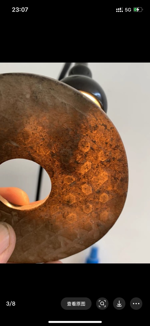 古玩玉器仿古做舊玉璧真品鑒賞圖