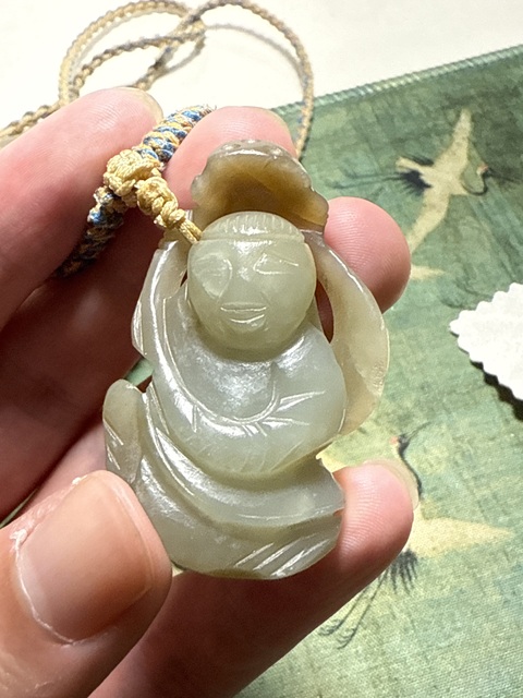 古玩玉器和田玉雕“童子”真品鑒賞圖