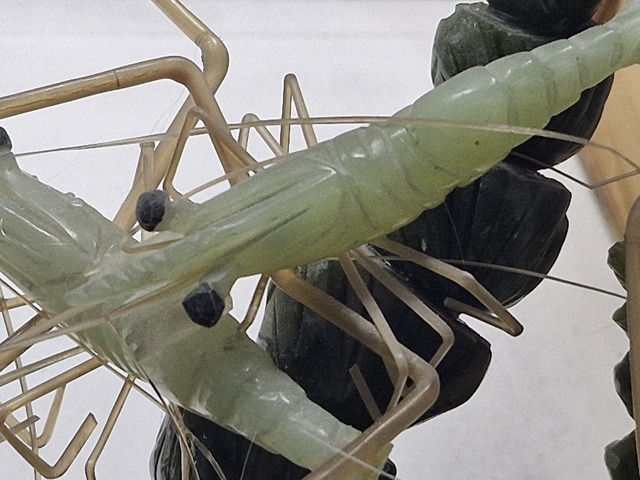 古玩玉器玉石蝦盆景真品鑒賞圖