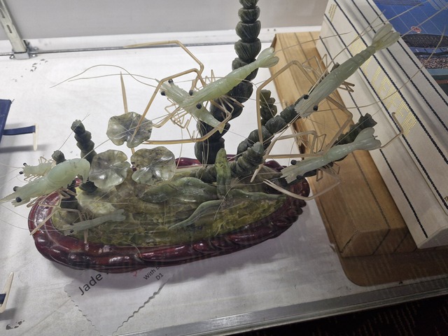 古玩玉器玉石蝦盆景真品鑒賞圖