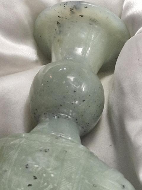 古玩玉器大象玉石雕件真品鑒賞圖