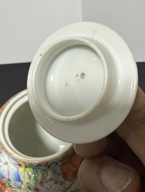 古玩陶瓷民國 粉彩百花壺真品鑒賞圖