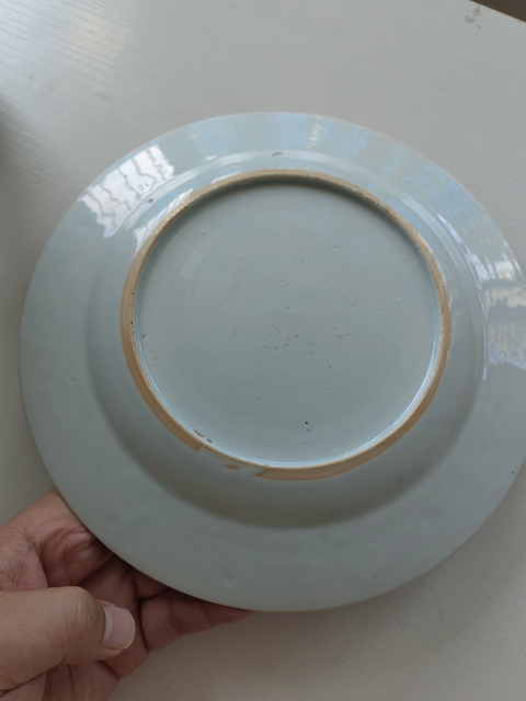 古玩陶瓷西廂記粉彩盤真品鑒賞圖