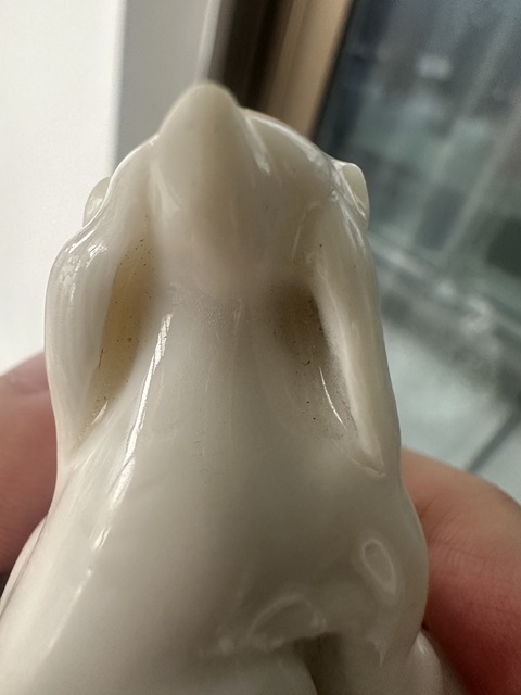 古玩陶瓷德化窯白釉印章真品鑒賞圖
