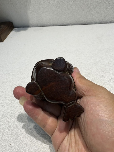 古玩雜項木雕人物擺件真品鑒賞圖