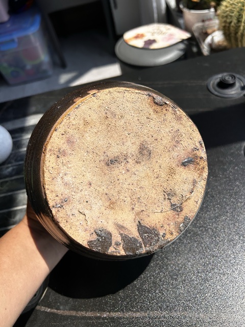 古玩陶瓷磁州窯油滴釉弦紋唇口罐真品鑒賞圖