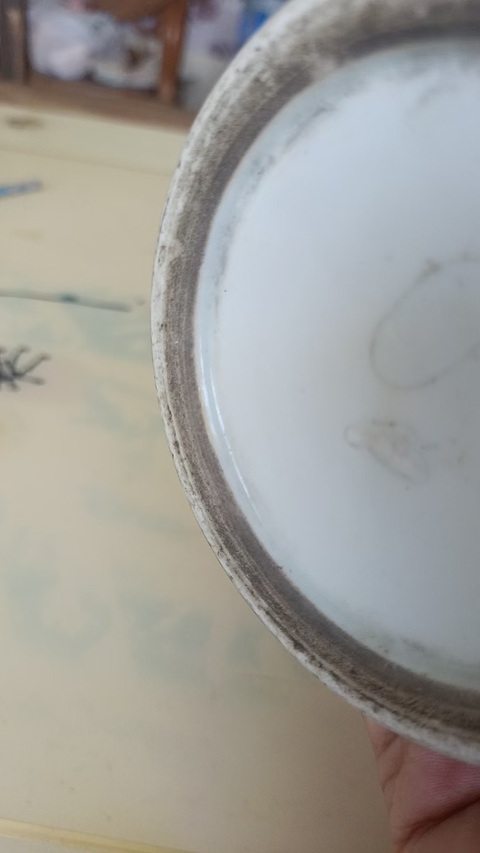 古玩陶瓷花鳥蝶紋五彩瓶真品鑒賞圖