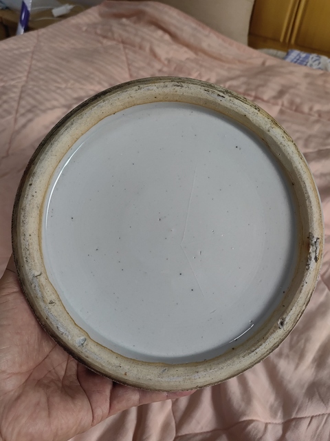 古玩陶瓷桃紋粉彩將軍罐真品鑒賞圖