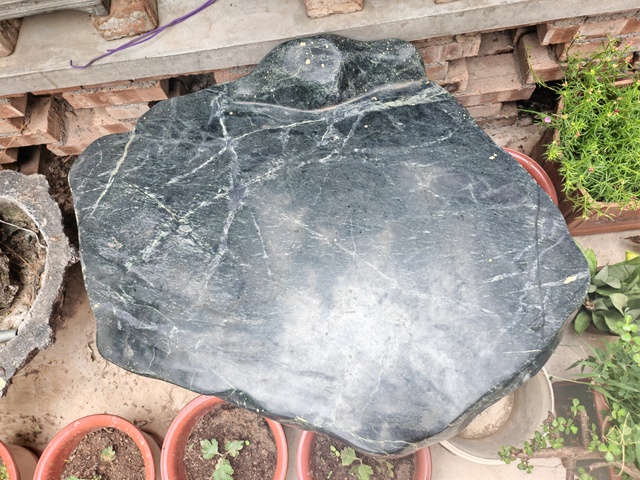 古玩玉器地方料茶臺真品鑒賞圖