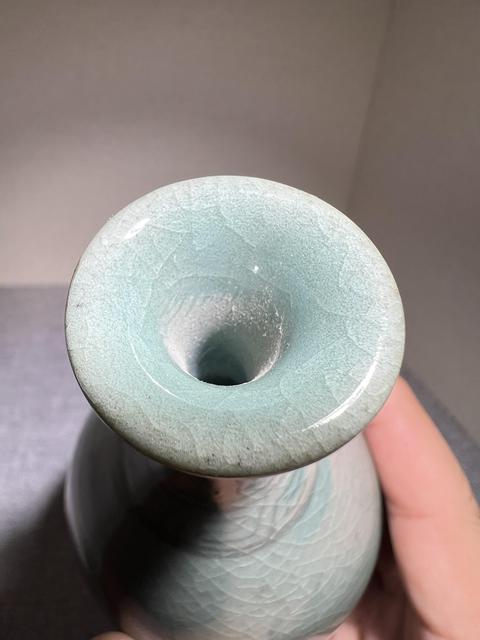 古玩陶瓷高麗瓷玉壺春瓶真品鑒賞圖